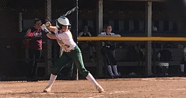 Grace Bradley hitting