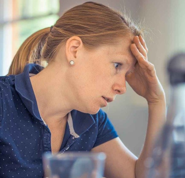 woman working girl sitting